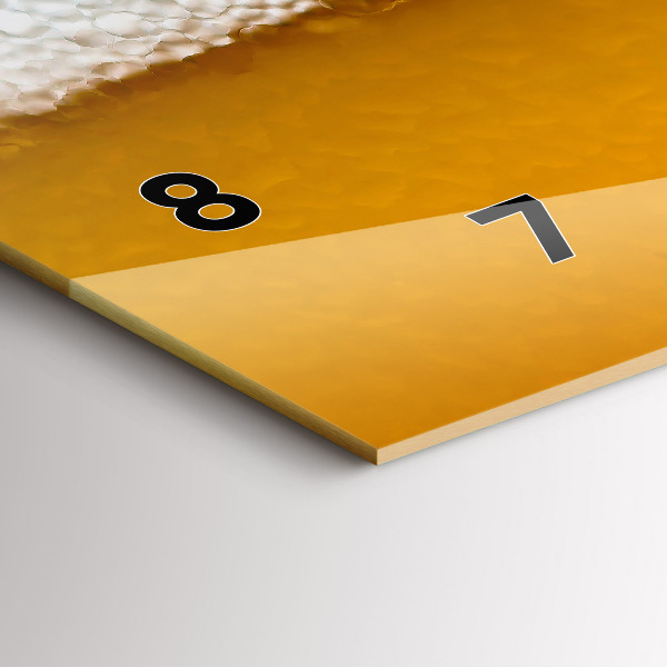 Horizontal wall clock Close-up of beer