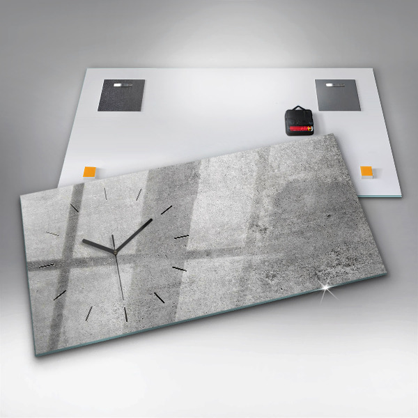 Horizontal wall clock Raw wall