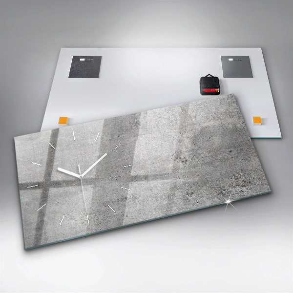 Horizontal wall clock Raw wall