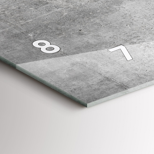 Horizontal wall clock Raw wall