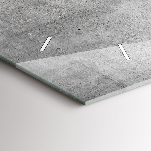 Horizontal wall clock Raw wall