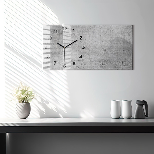 Horizontal wall clock Raw wall