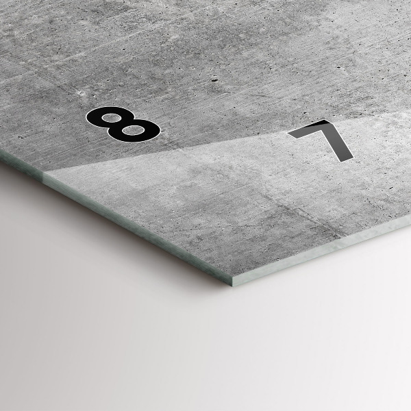 Horizontal wall clock Raw wall