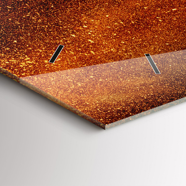 Horizontal wall clock Chili peppers