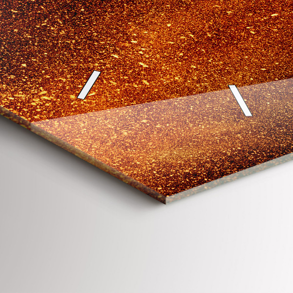 Horizontal wall clock Chili peppers