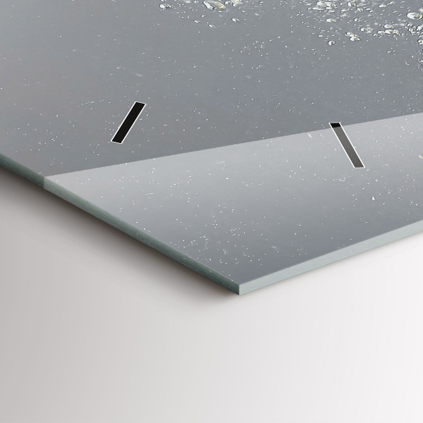 Horizontal wall clock Citrus in water