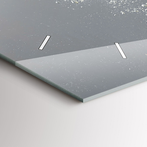 Horizontal wall clock Citrus in water