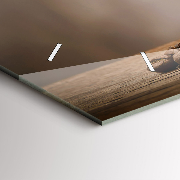 Horizontal wall clock A cup of coffee