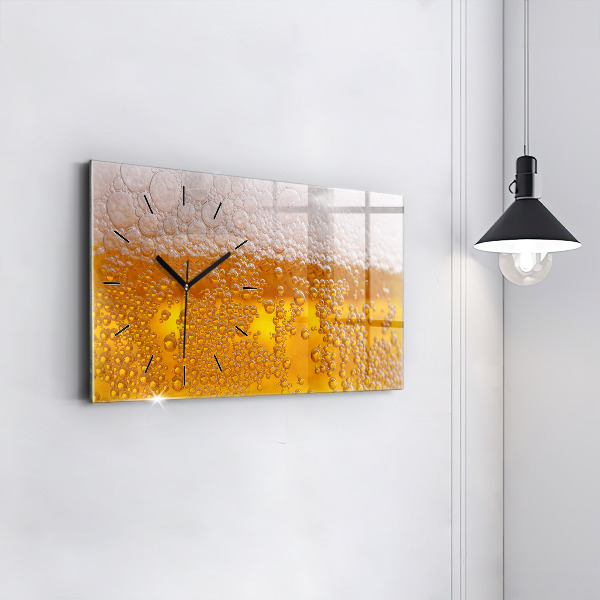 Horizontal wall clock Beer
