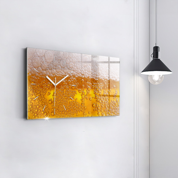 Horizontal wall clock Beer