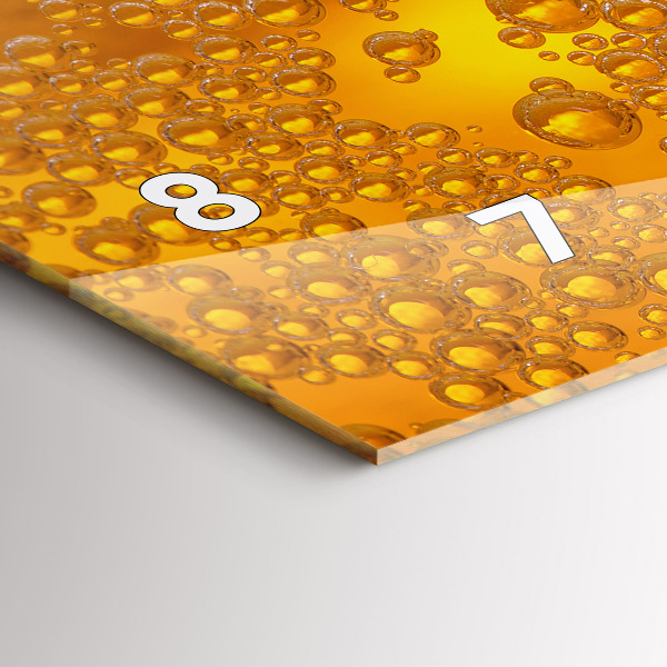 Horizontal wall clock Beer