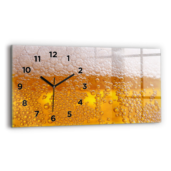Horizontal wall clock Beer