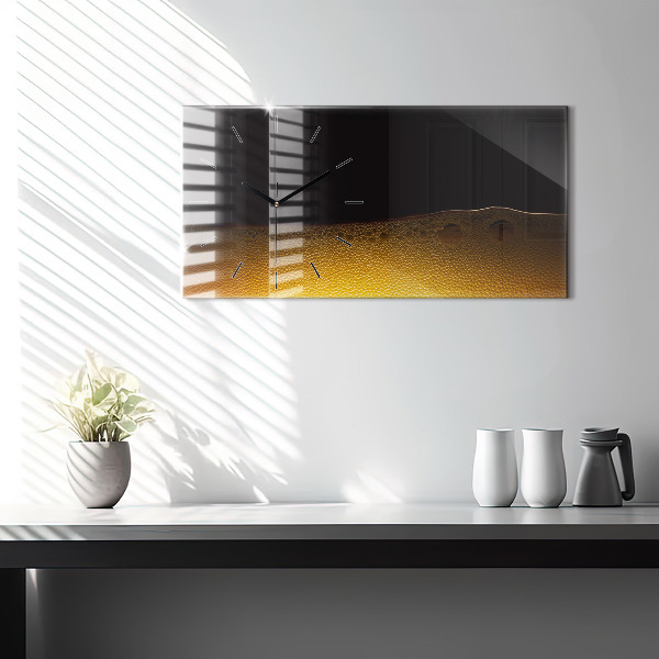 Horizontal wall clock Orange juice