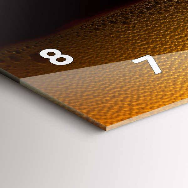 Horizontal wall clock Orange juice