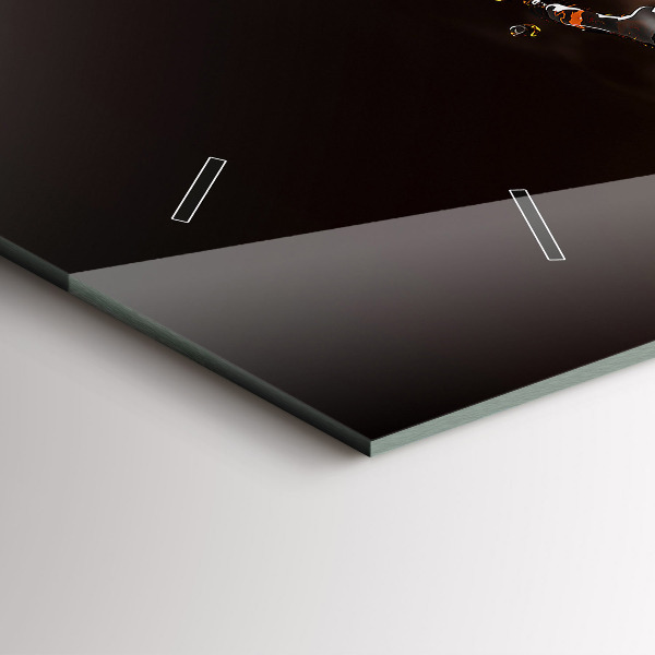 Horizontal wall clock Hot coffee