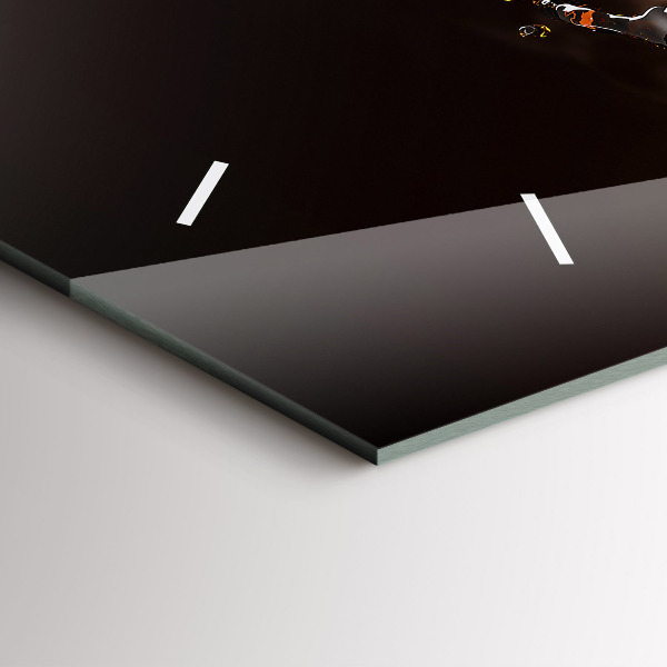 Horizontal wall clock Hot coffee