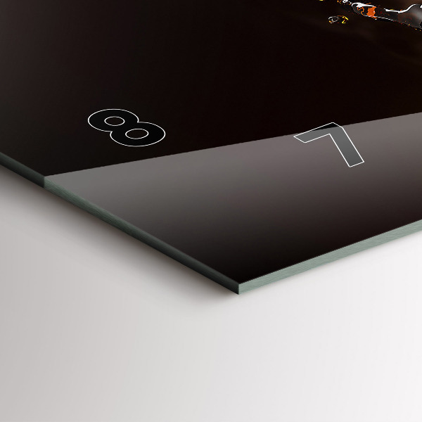 Horizontal wall clock Hot coffee