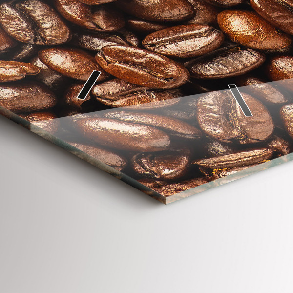 Horizontal wall clock Coffee beans