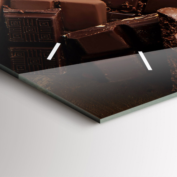 Horizontal wall clock Chocolate bars