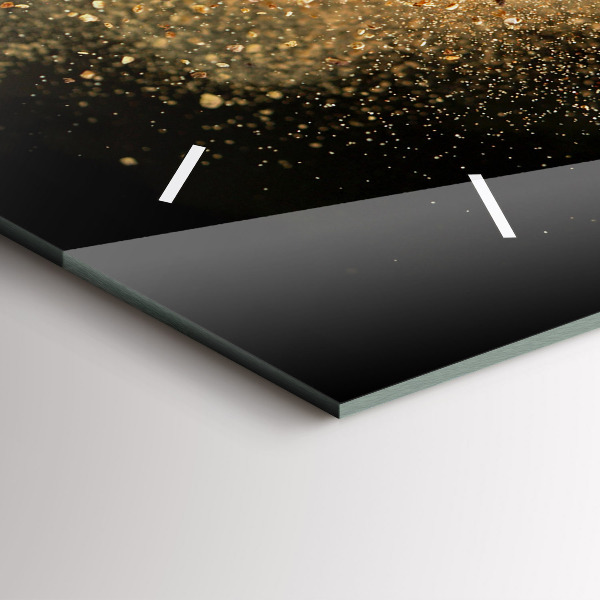 Horizontal wall clock Spices scattered