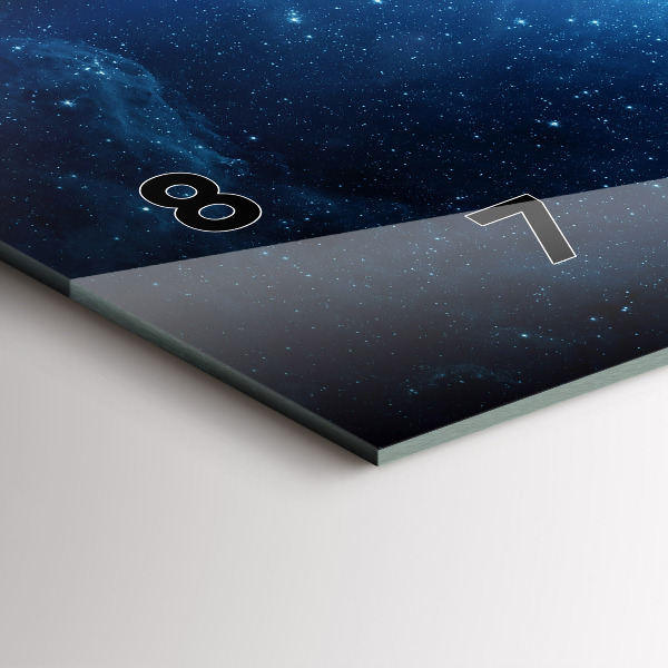 Horizontal wall clock Earth and Galaxy – NASA