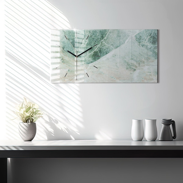 Horizontal wall clock Marble Stone Texture