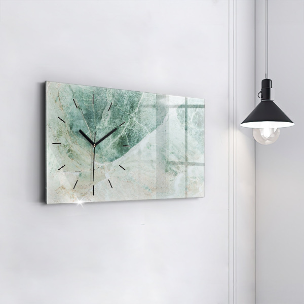 Horizontal wall clock Marble Stone Texture