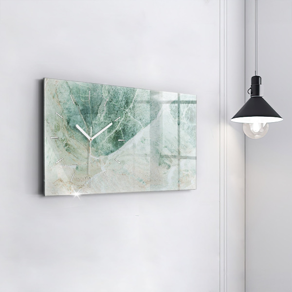 Horizontal wall clock Marble Stone Texture