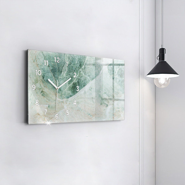 Horizontal wall clock Marble Stone Texture