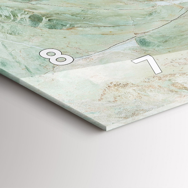 Horizontal wall clock Marble Stone Texture