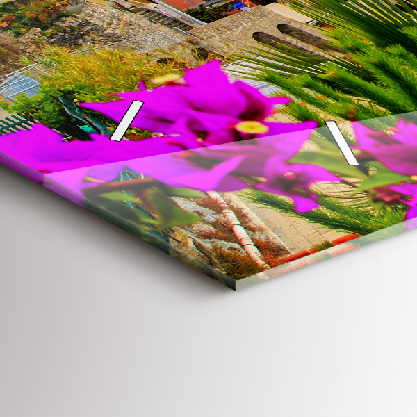 Horizontal wall clock Cinque Terre Coast