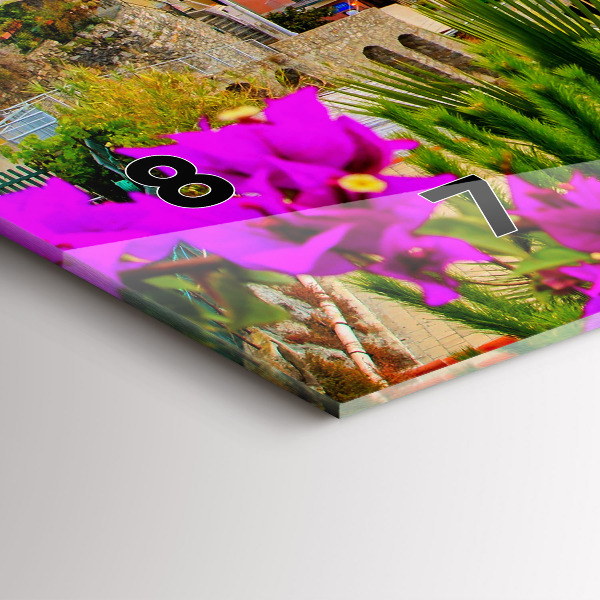 Horizontal wall clock Cinque Terre Coast