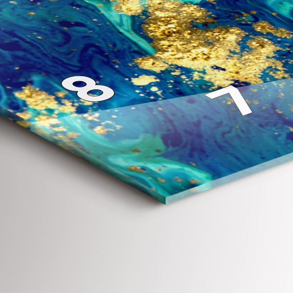 Horizontal wall clock Modern abstraction