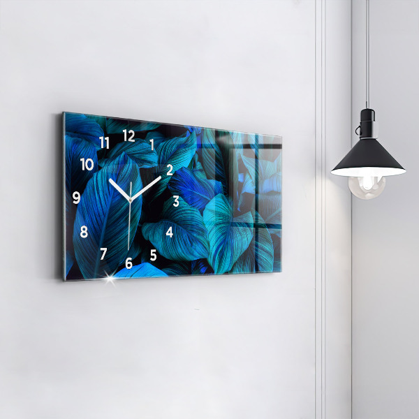 Horizontal wall clock Tropical nature