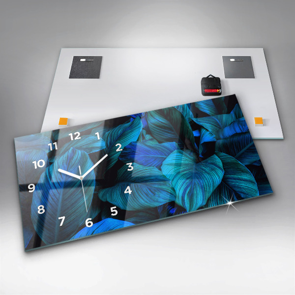Horizontal wall clock Tropical nature