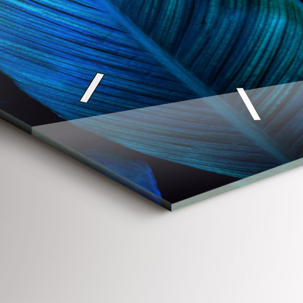 Horizontal wall clock Tropical nature