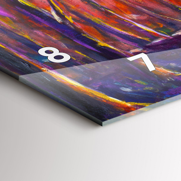 Horizontal wall clock Couple in the forest