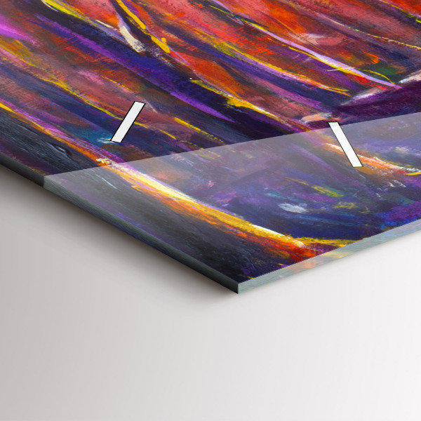 Horizontal wall clock Couple in the forest