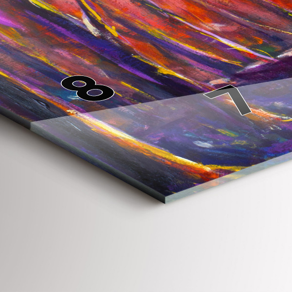 Horizontal wall clock Couple in the forest