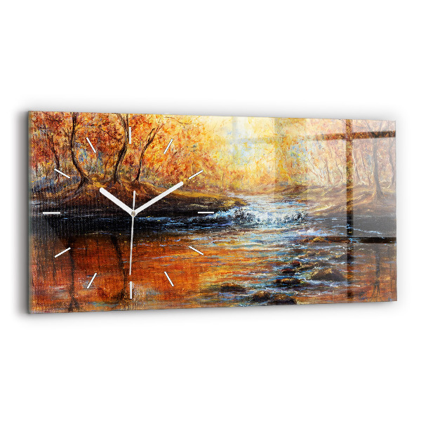 Horizontal wall clock Artistic art