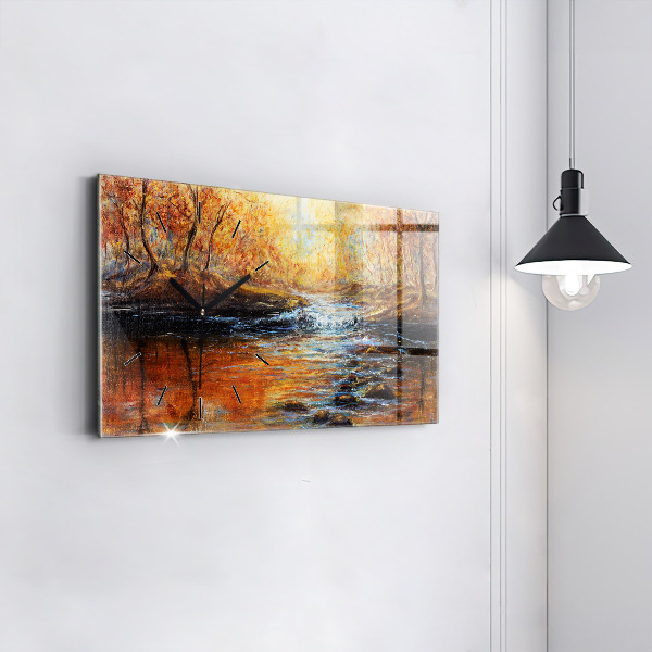 Horizontal wall clock Artistic art