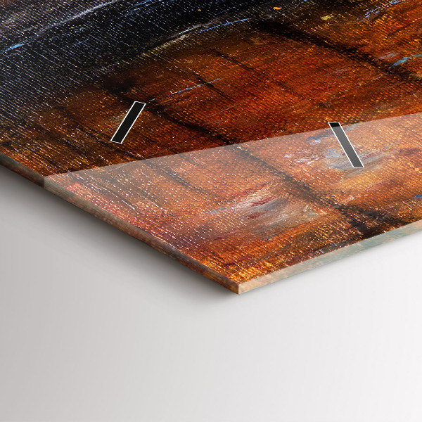 Horizontal wall clock Artistic art