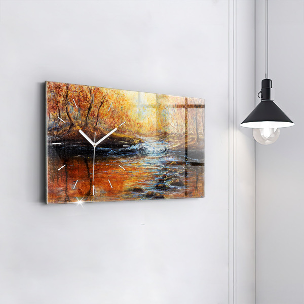 Horizontal wall clock Artistic art