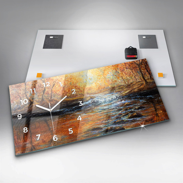 Horizontal wall clock Artistic art