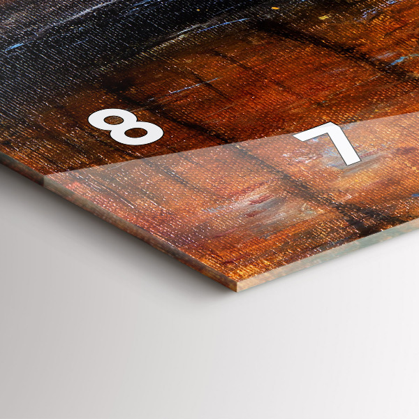 Horizontal wall clock Artistic art