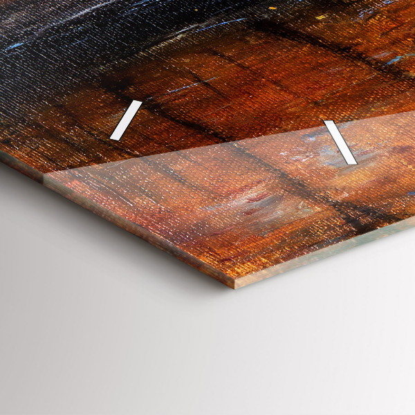 Horizontal wall clock Artistic art