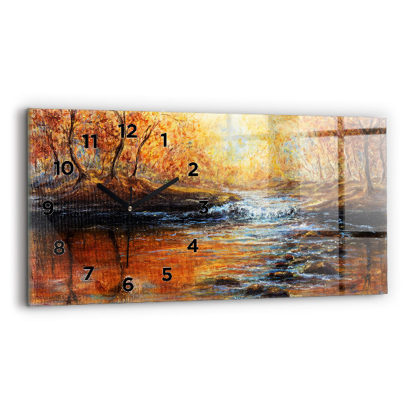 Horizontal wall clock Artistic art