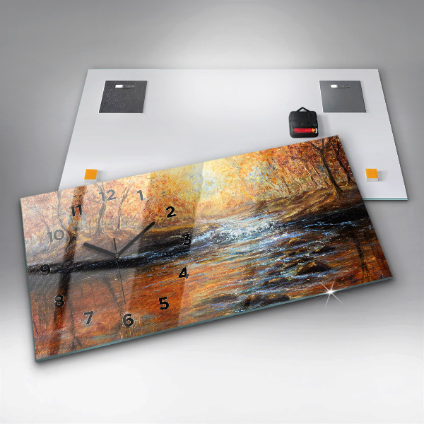 Horizontal wall clock Artistic art