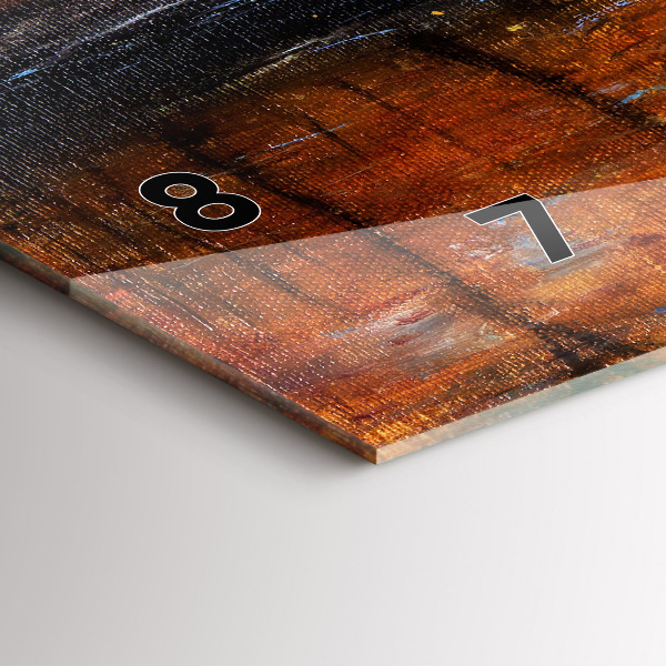 Horizontal wall clock Artistic art