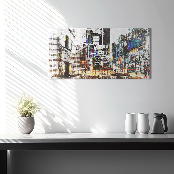 Horizontal wall clock New York City